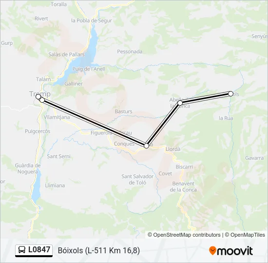 L0847 Bus Line Map