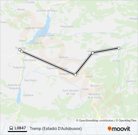 L0847 Bus Line Map