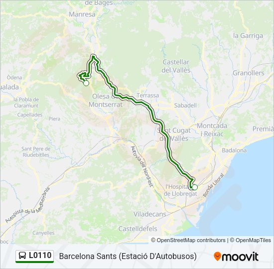 L0110 Bus Line Map