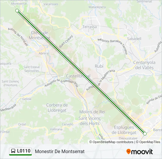 L0110 Bus Line Map