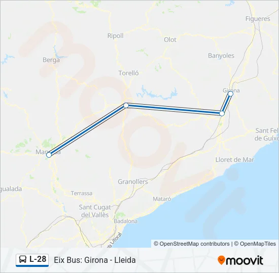 L-28 Bus Line Map