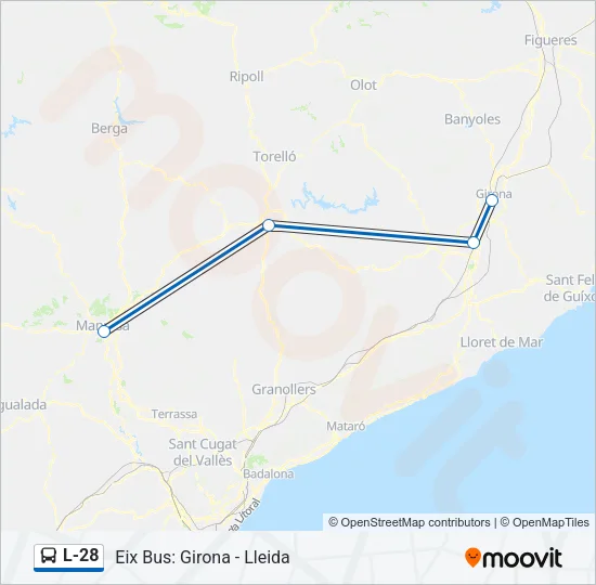 L-28 Bus Line Map