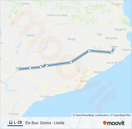 L-28 Bus Line Map