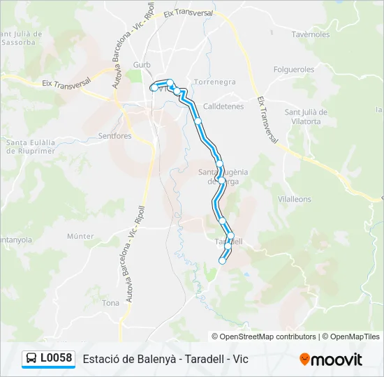 L0058 Bus Line Map