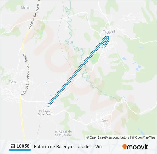L0058 Bus Line Map