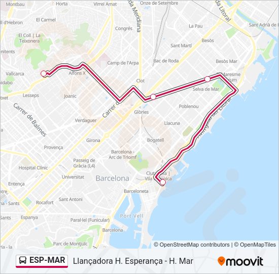 ESP-MAR Bus Line Map