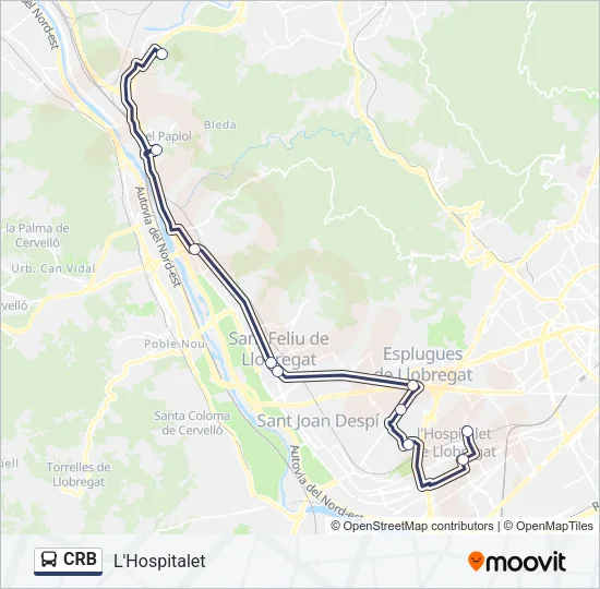 CRB Bus Line Map