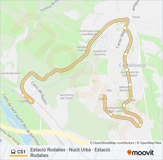 CS1 Bus Line Map