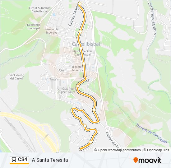 CS4 Bus Line Map
