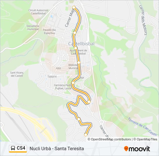 CS4 Bus Line Map
