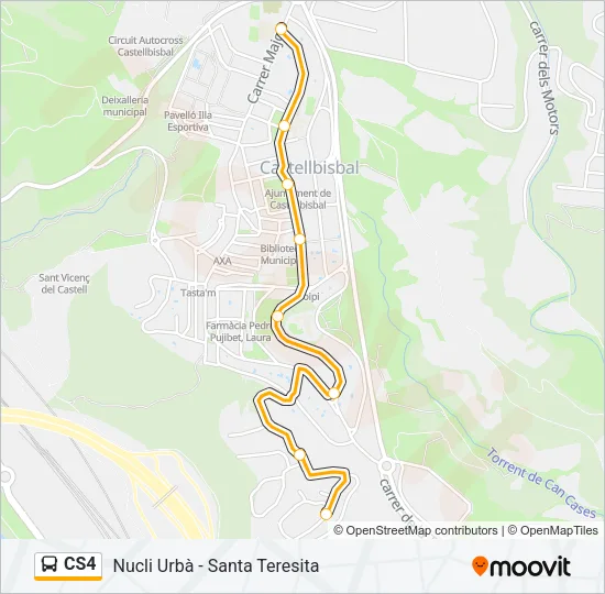 CS4 Bus Line Map