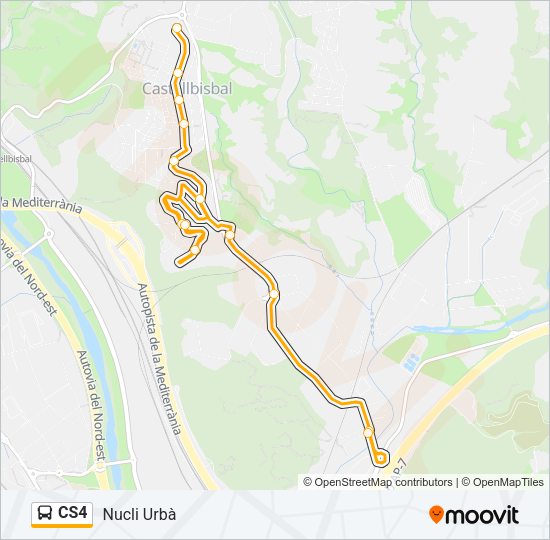 CS4 Bus Line Map