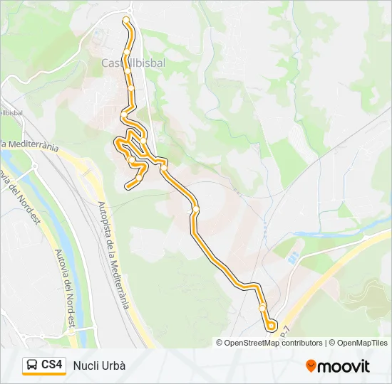 CS4 Bus Line Map