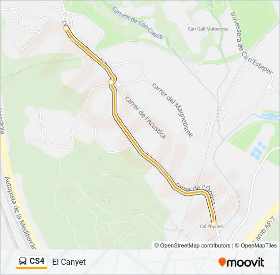 CS4 Bus Line Map