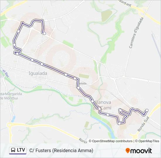 LTV Bus Line Map
