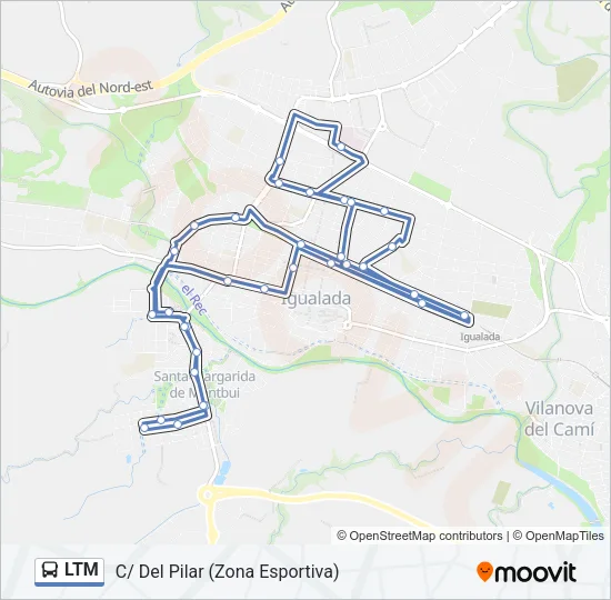 LTM Bus Line Map