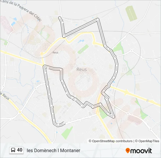 40 Bus Line Map