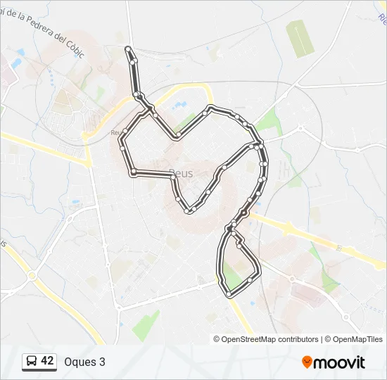 42 Bus Line Map