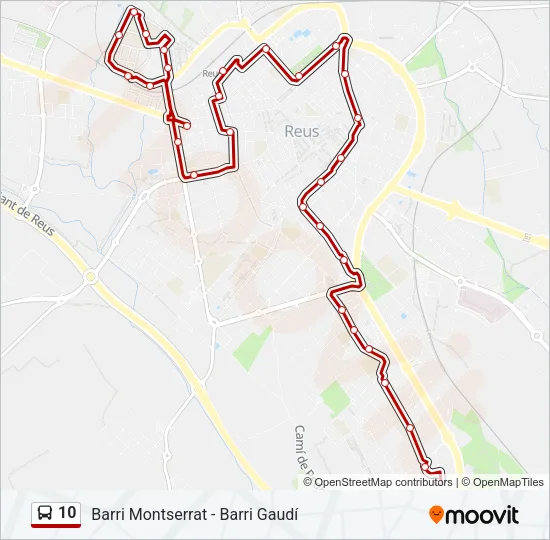 10 Bus Line Map