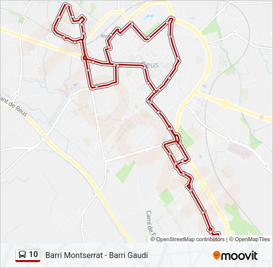 10 Bus Line Map