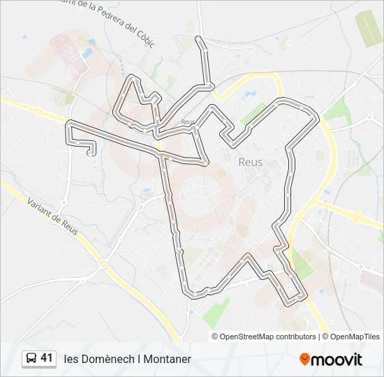 41 Bus Line Map