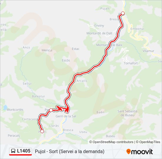 Mapa de L1405 de 