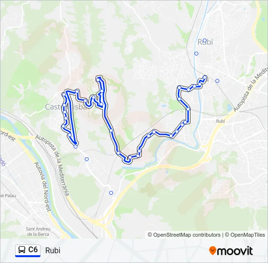C6 Bus Line Map