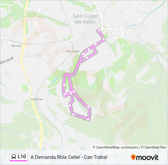 L10 Bus Line Map