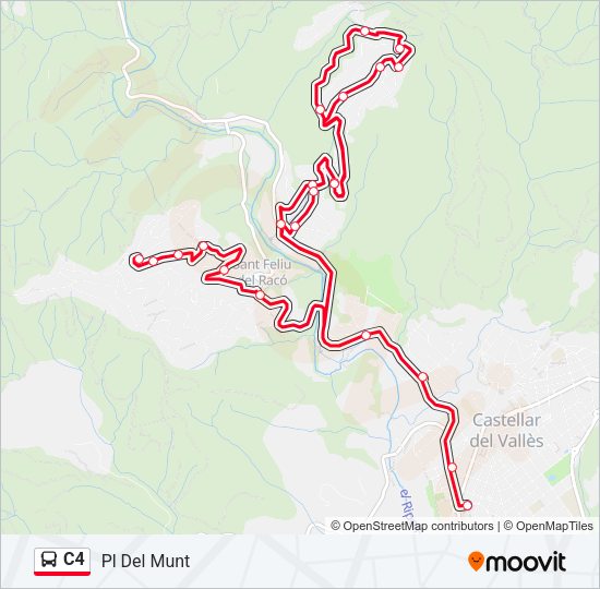 C4 Bus Line Map