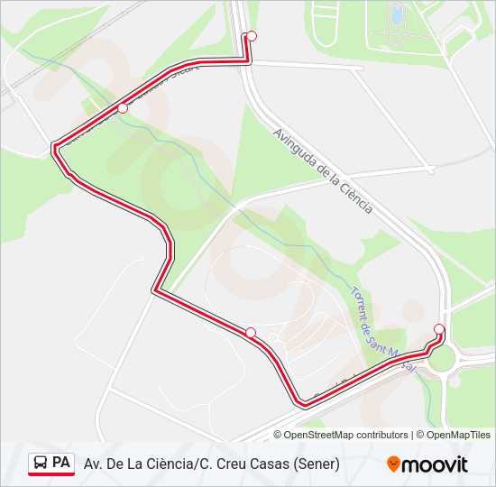 PA Bus Line Map