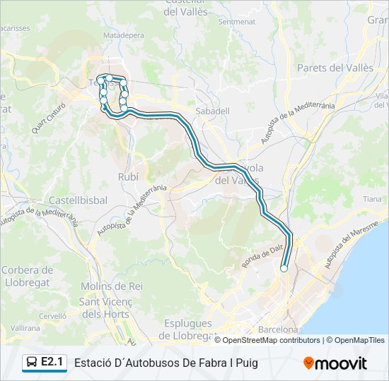 E2.1 Bus Line Map