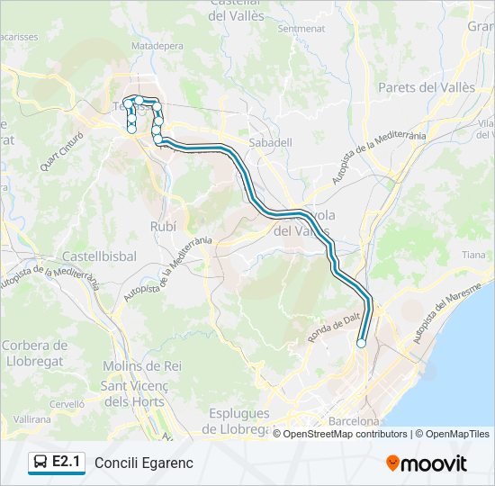 E2.1 Bus Line Map