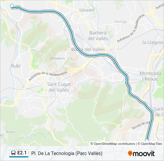 E2.1 Bus Line Map