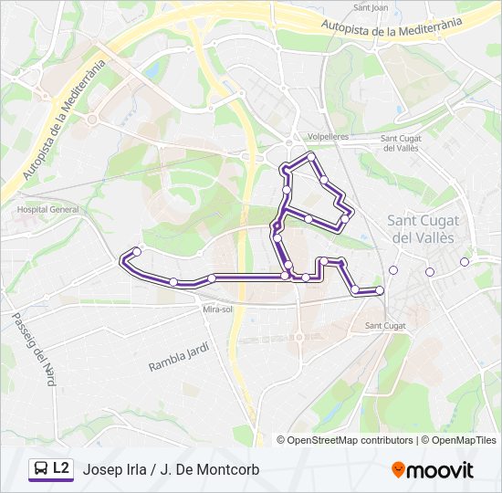 L2 Bus Line Map