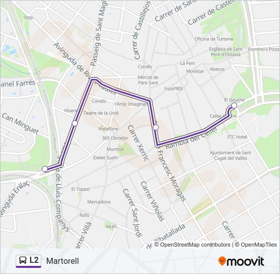 L2 Bus Line Map