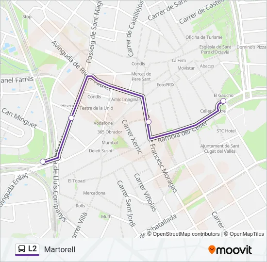L2 Bus Line Map