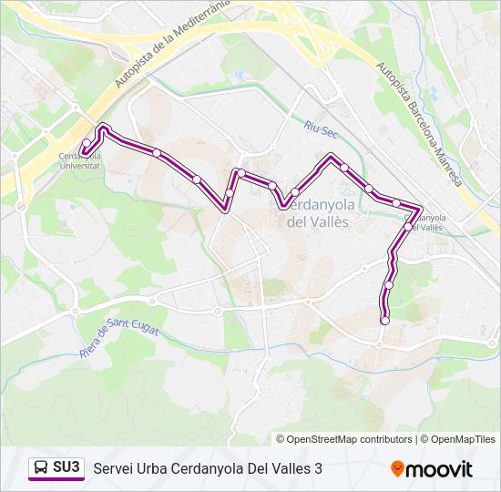 SU3 Bus Line Map
