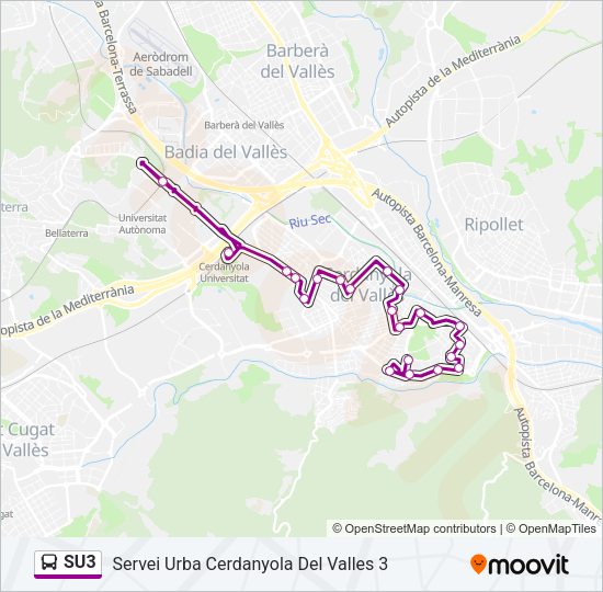 SU3 Bus Line Map