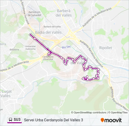 SU3 Bus Line Map
