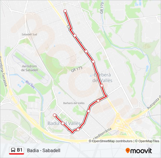 B1 Bus Line Map