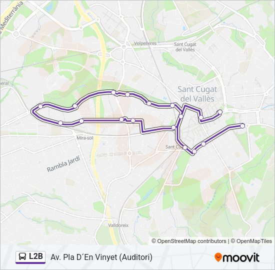 L2B Bus Line Map