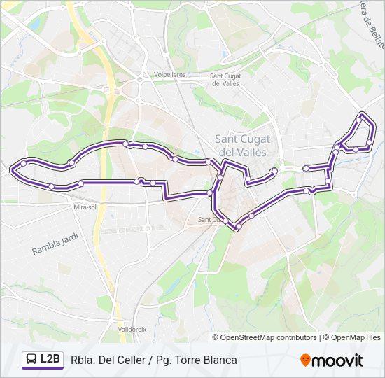 L2B Bus Line Map