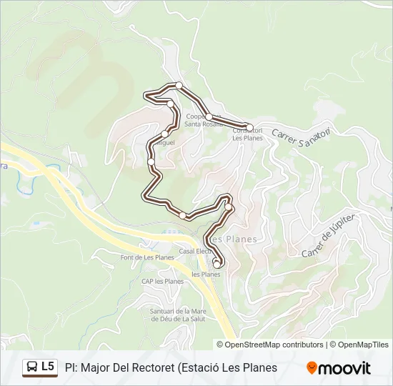 L5 Bus Line Map