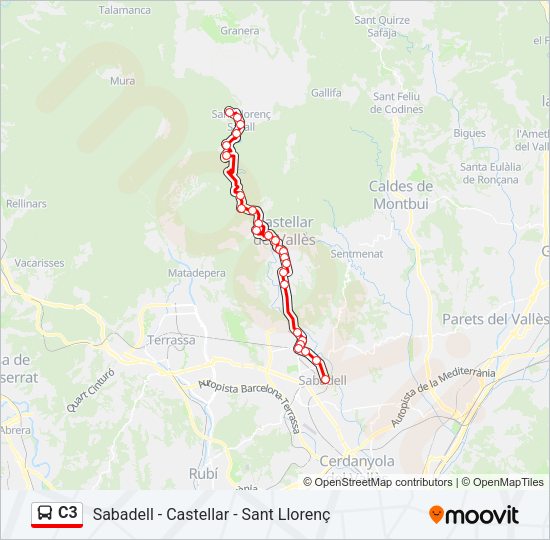 C3 Bus Line Map