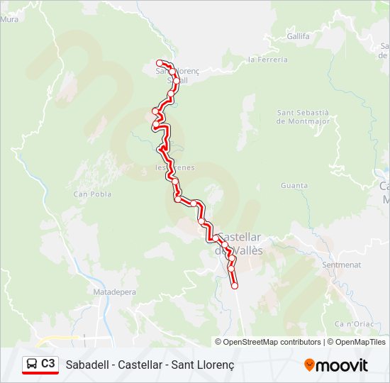 C3 Bus Line Map