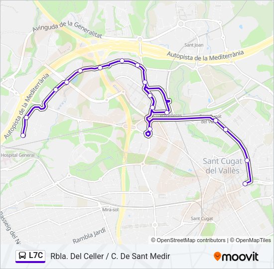 L7C Bus Line Map