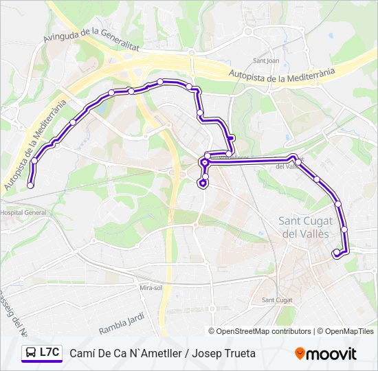 L7C Bus Line Map