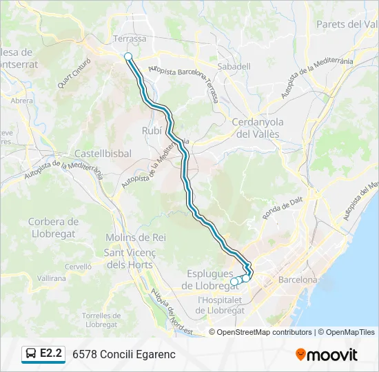 E2.2 Bus Line Map
