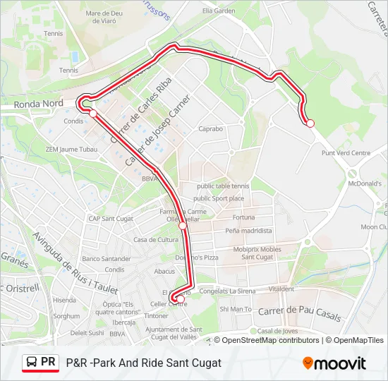 PR Bus Line Map