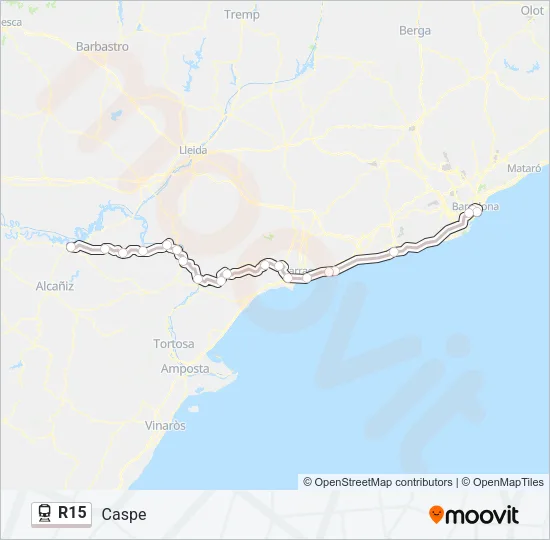 R15 Train Line Map